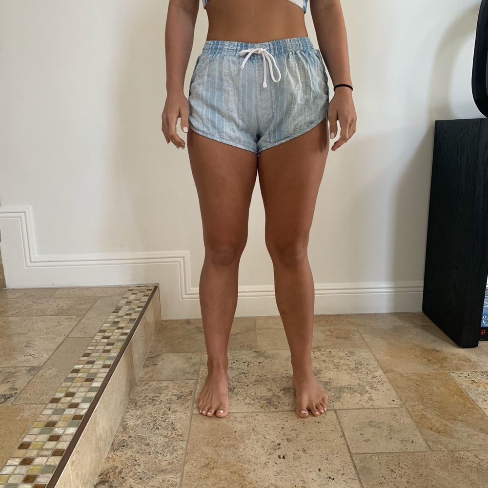 Blue casual shorts